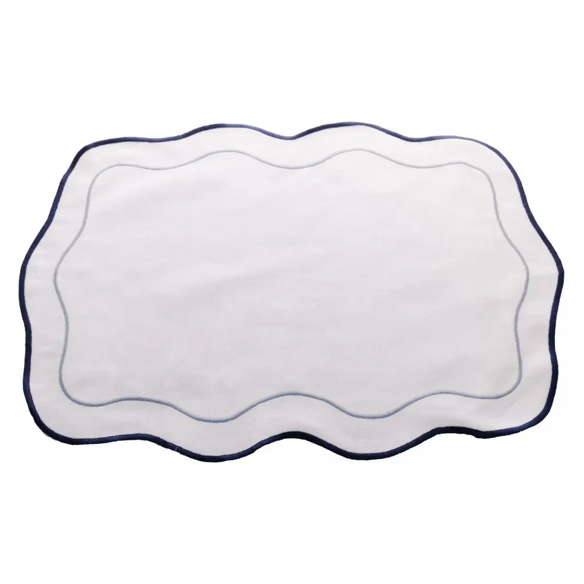 Jogo 2 Lugares Americanos Wolff de Algodão Branco 33cm x 45cm