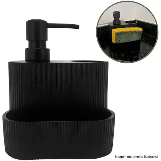 Porta Detergente Líquido Mimo Style Preto