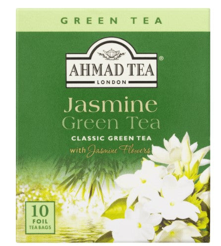 Chá Verde Britânico Jasmine Romance Ahmad Tea London Caixa 20g 10 Unidades