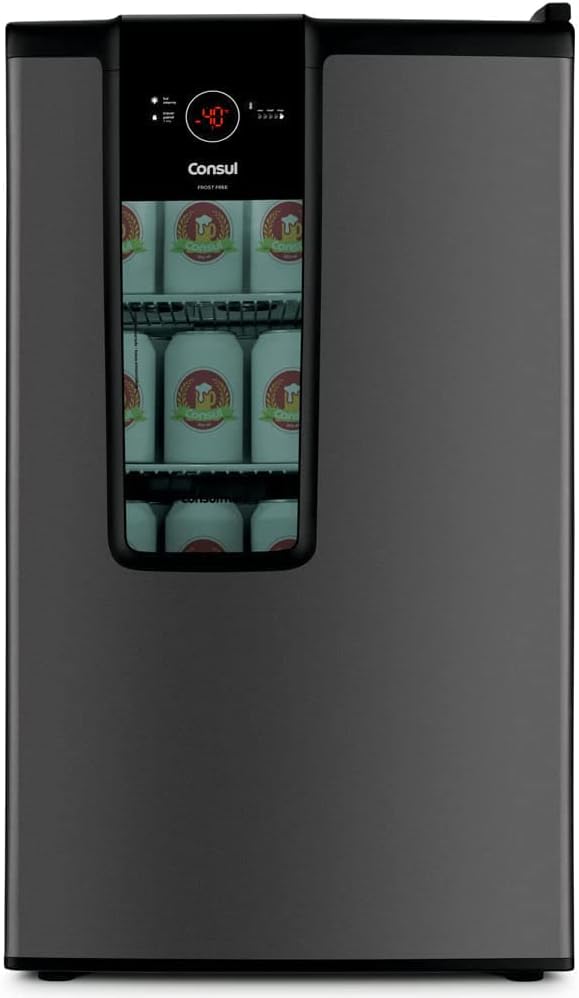 Cervejeira Consul 82L Frost Free C/ Display Porta Titanium