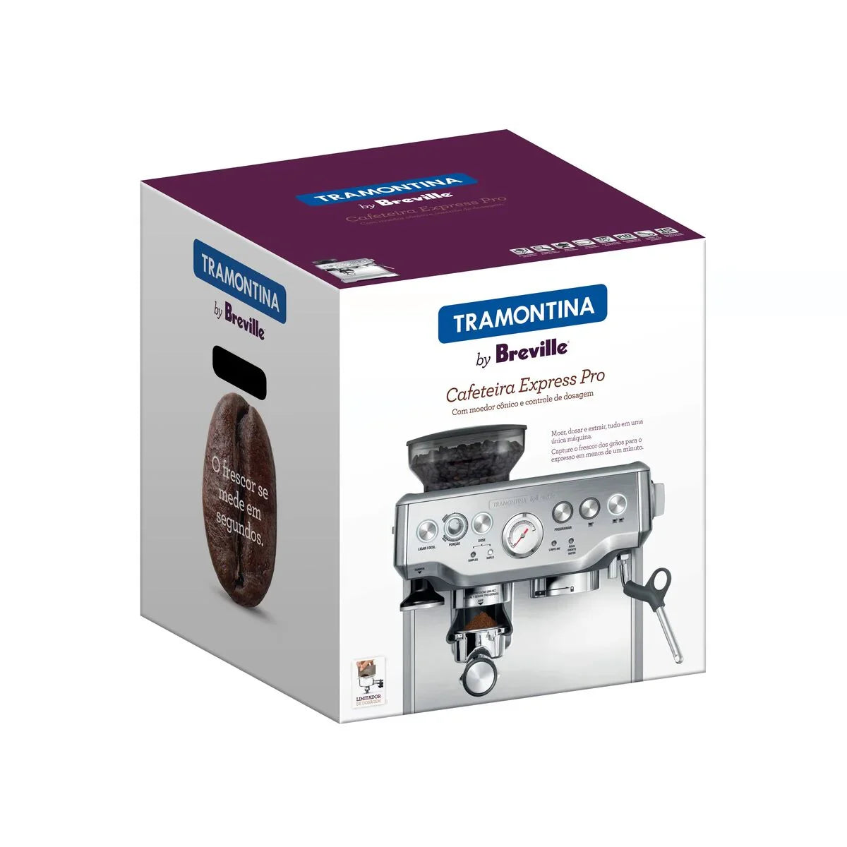 Cafeteira Elétrica Tramontina by Breville Express Pro em Aço Inox com Moedor 2 L 220 V