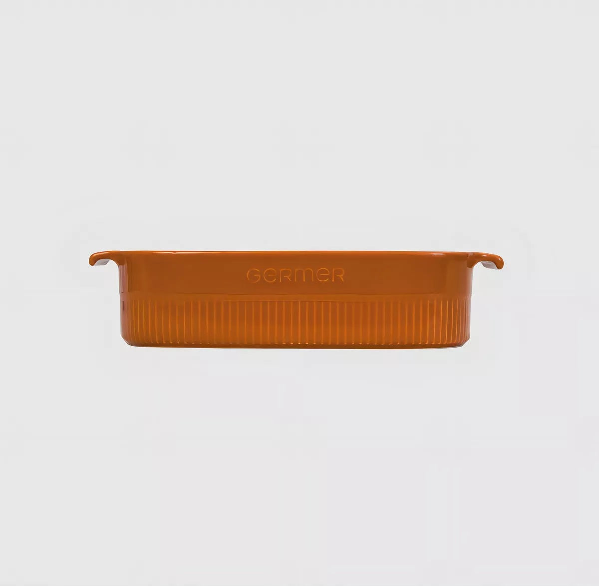 Travessa Retangular Porcelana Laranja Germer 28x17cm