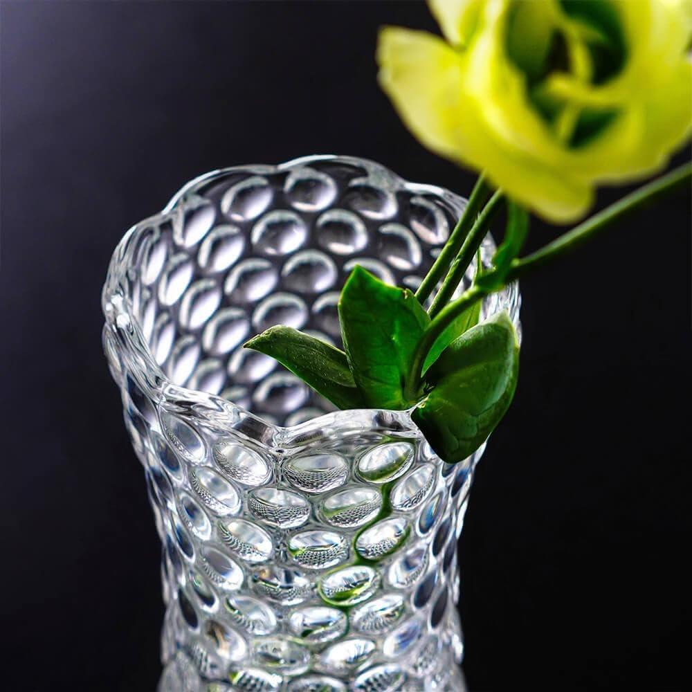 Vaso de Vidro Bubble Lyor 7cm x 7cm x 18cm Lyor