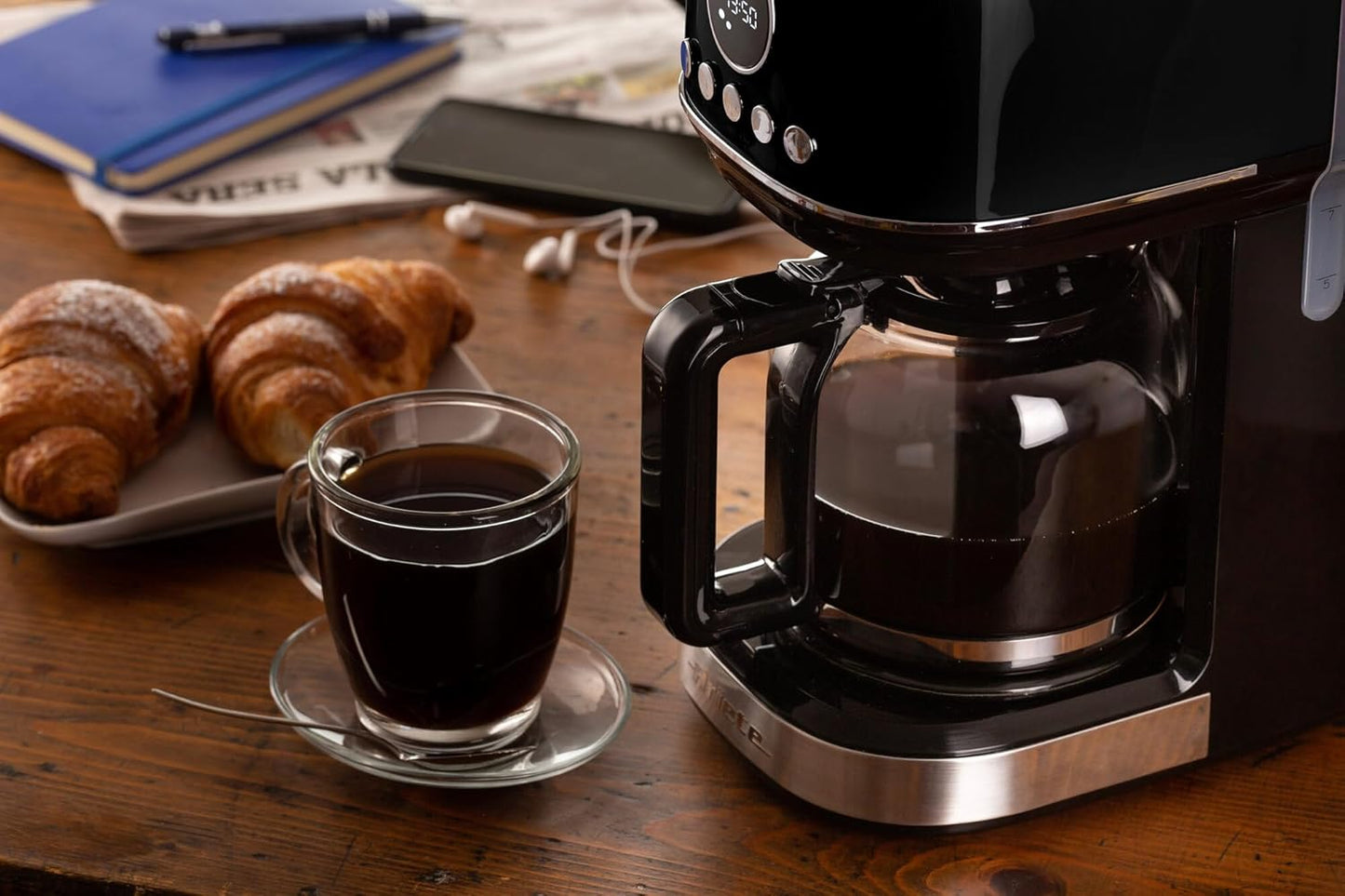 Máquina de CaféAriete Manual Moderna Preta