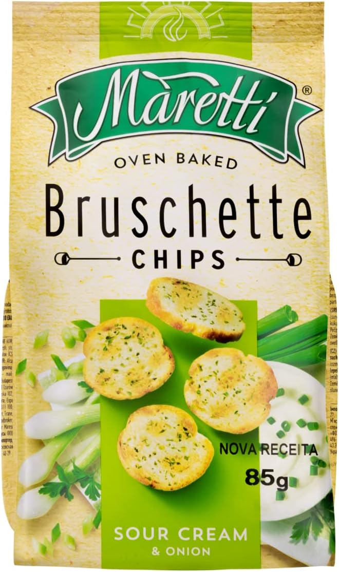 Snack de Trigo Bruschetta Bul Maretti Sour Cream & Onion 85 g