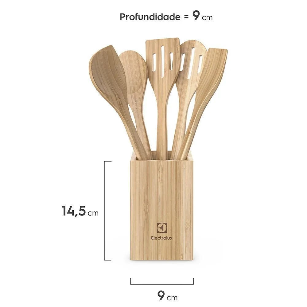 Conjunto de Utensílios de Bambu de 06 Peças Electrolux