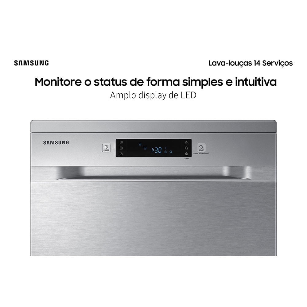 Lava-Louças Samsung DW60C7050 14 Serviços Inox