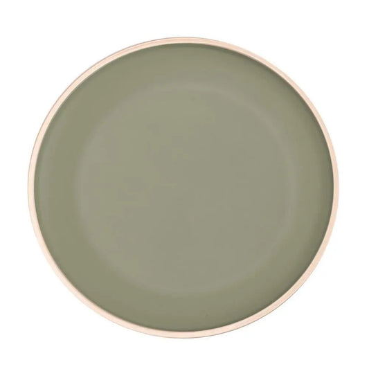 Prato Raso de Melamina Class Cinza Wolff 27cm