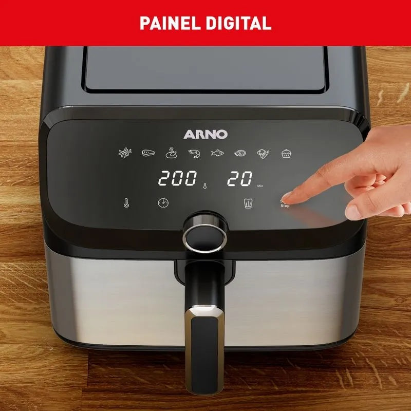 Fritadeira Sem Óleo Air Fry Arno Mega Digital 7,5L AFD7