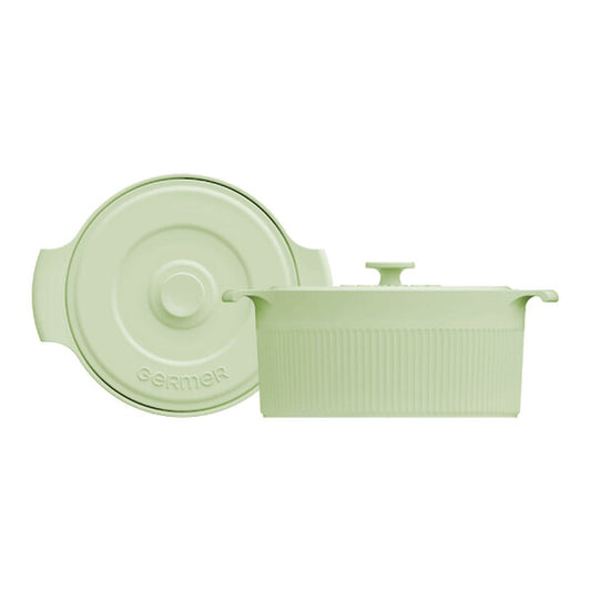 Cocotte De Porcelana Verde Menta Germer 22cm