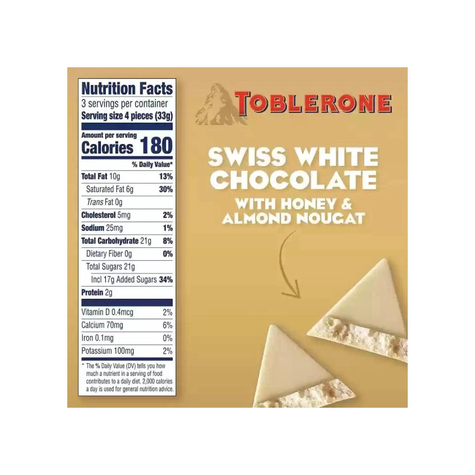 Chocolate Suiço Branco Toblerone Bag 200g
