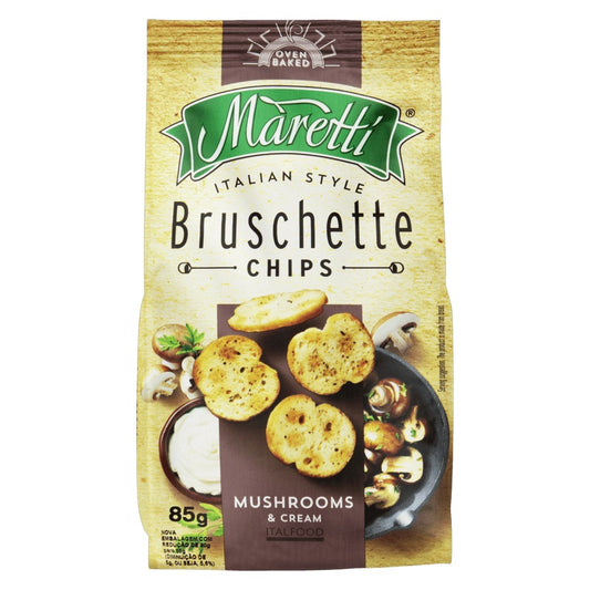 Snack de Trigo Cogumelos e Creme Maretti Bruschette 85g