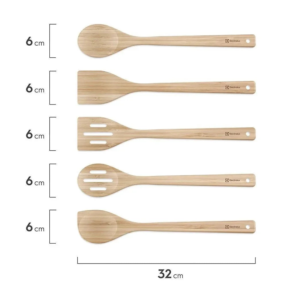Conjunto de Utensílios de Bambu de 06 Peças Electrolux