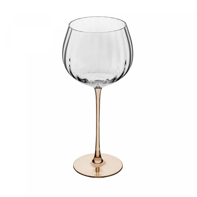 Conjunto de 2 Taças de Vinho de Vidro com Haste Âmbar Classic Wolff 620ml