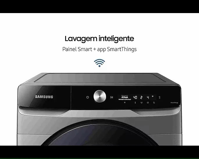 Lava e Seca Samsung 17kg WD17T Ecobubble Motor Inverter Inox