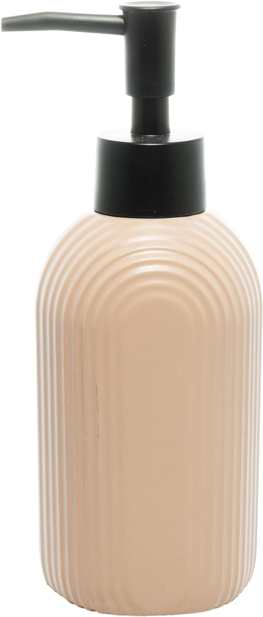 Porta Sabonete Líquido Wolff de Cerâmica Arcos Nude 350ml