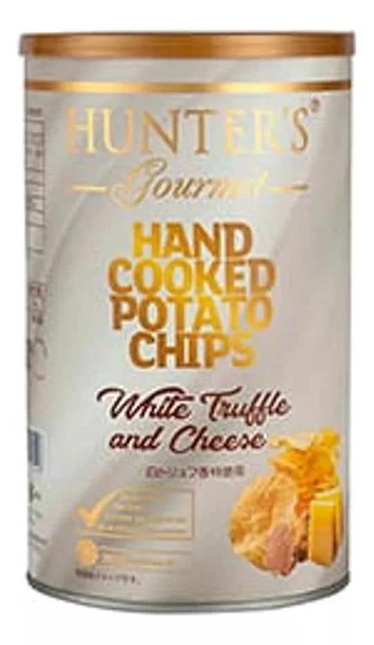 Chips de Batata Frita Hunters Gourmet Dubai Sabor Trufa Branca e Queijo 150g