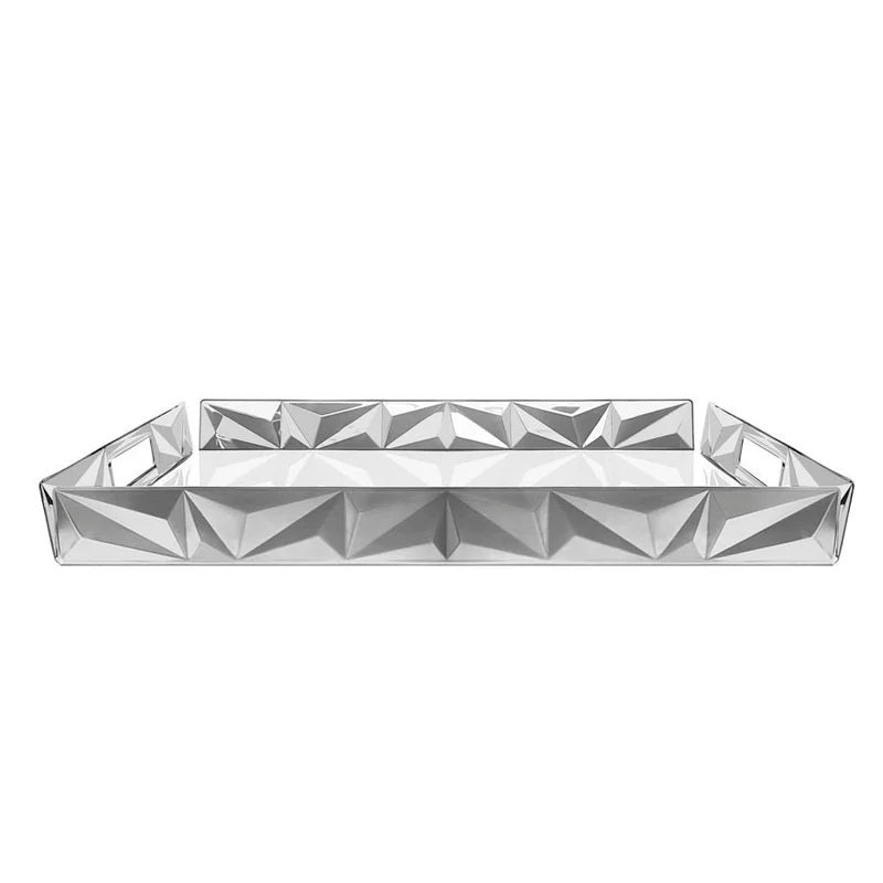 Bandeja Retangular Aço Inox Prisma Tramontina 51x36cm
