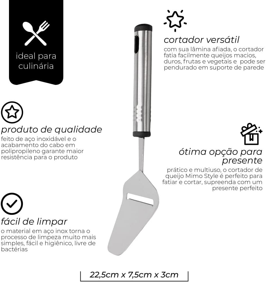 Cortador De Queijo Mimo Style Prata