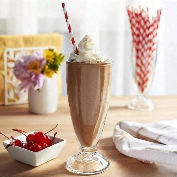 Taça para Milkshake de Vidro Lyor 380ml