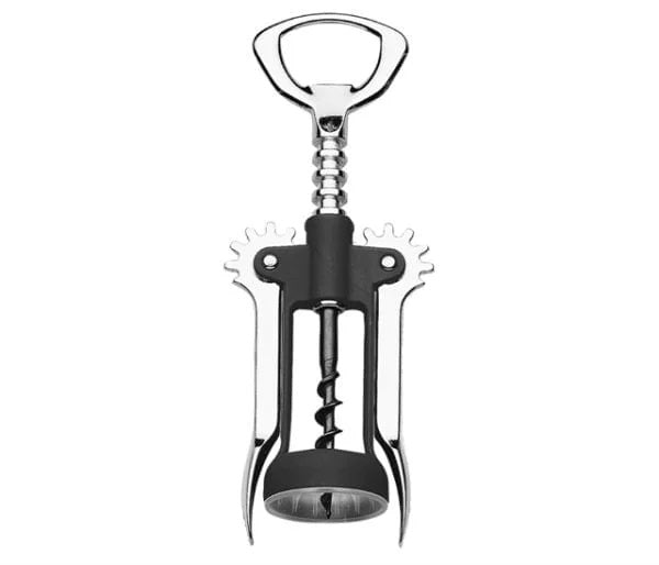 Saca-rolha em inox de alavanca Guidini Econômico 17x6x4cm