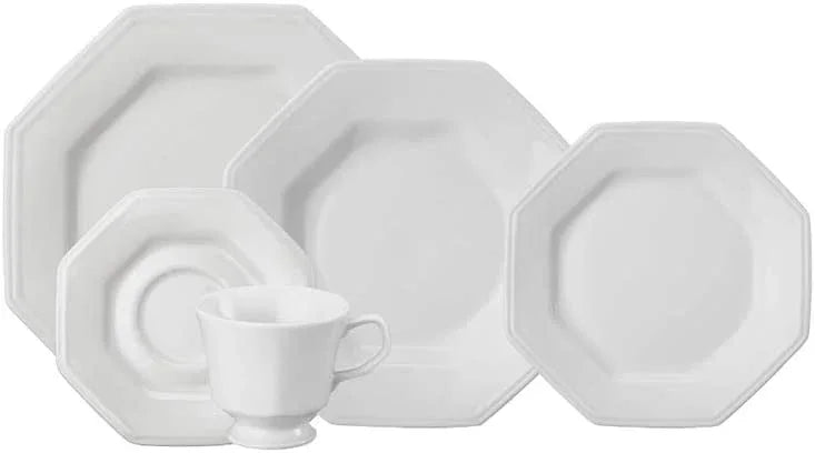 Jogo de Jantar Chá Schmidt Porcelana 30 Peças Prisma