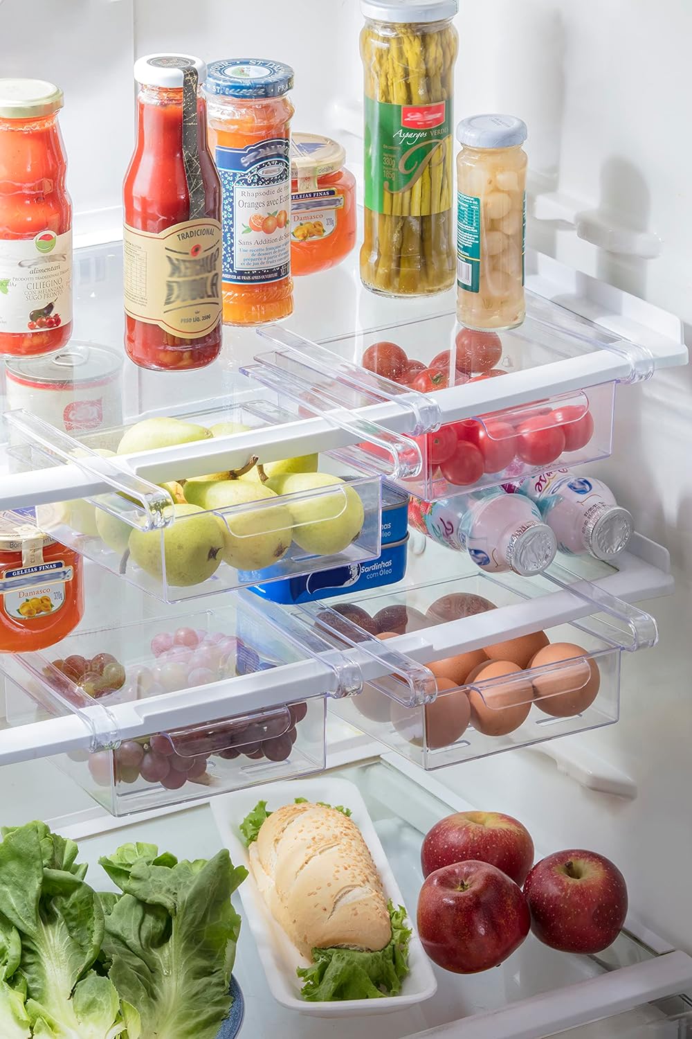 Organizador Gaveta Paramount Plástico Cristal 17x17x6Cm