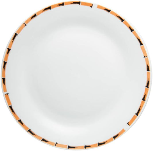Prato para Sobremesa de Porcelana Bambu Lyor 18cm
