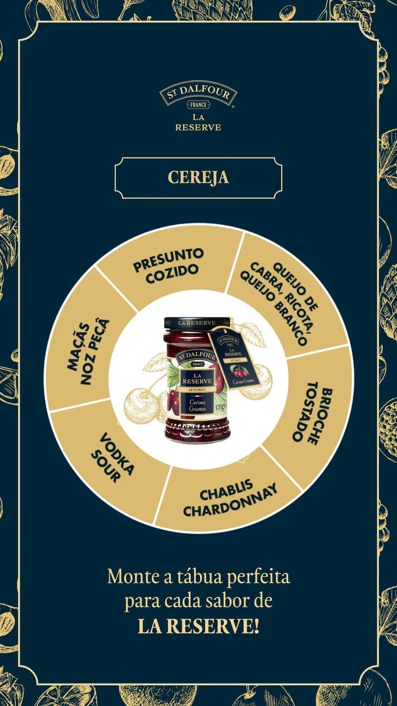 Geléia Cereja Sem Açúcar St. Dalfour La Reserve 170g