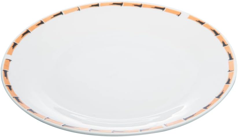 Prato para Sobremesa de Porcelana Bambu Lyor 18cm