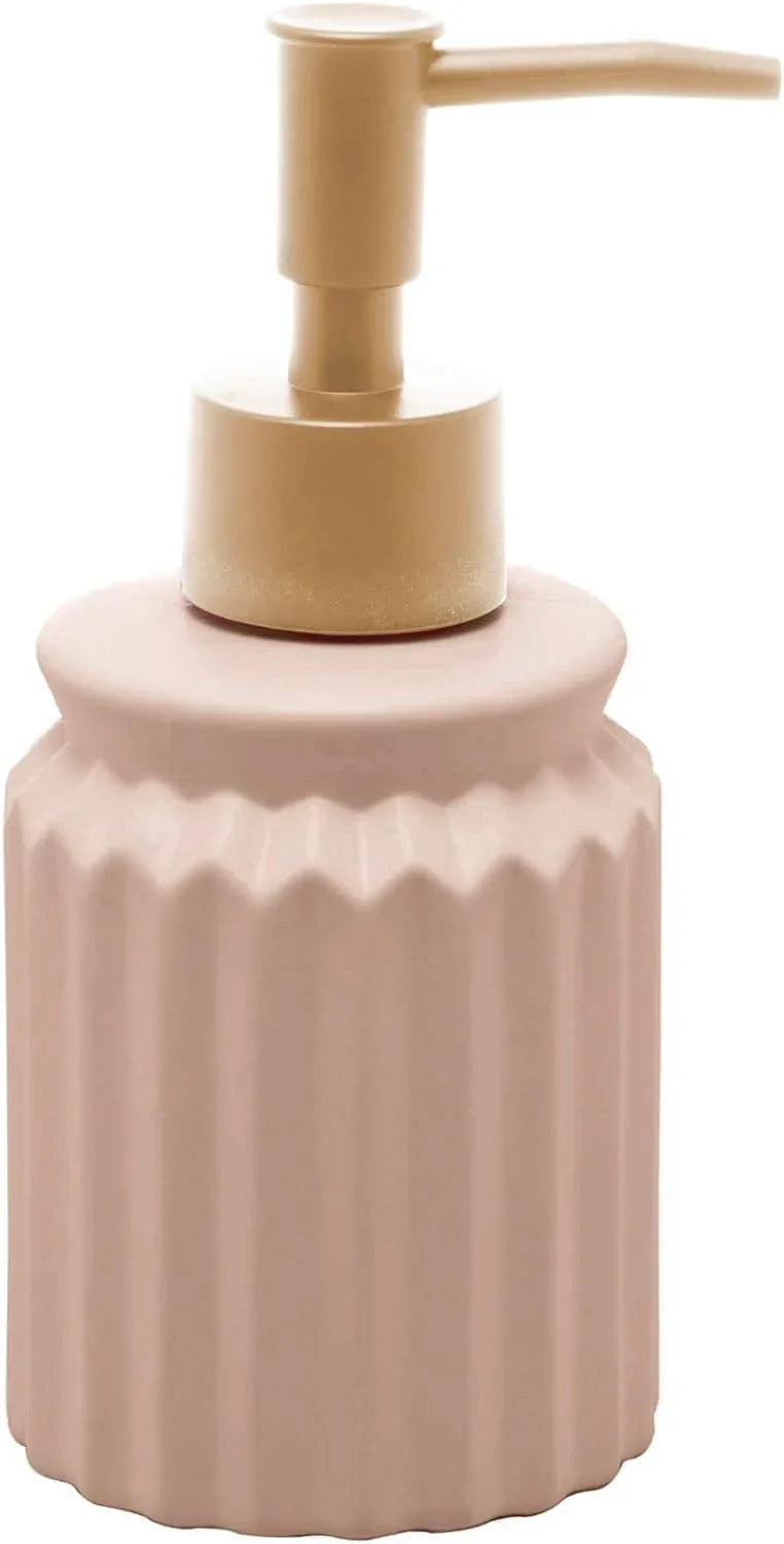 Conjunto de 2 Peças para Banheiro de Cerâmica Stripes Nude Lyor