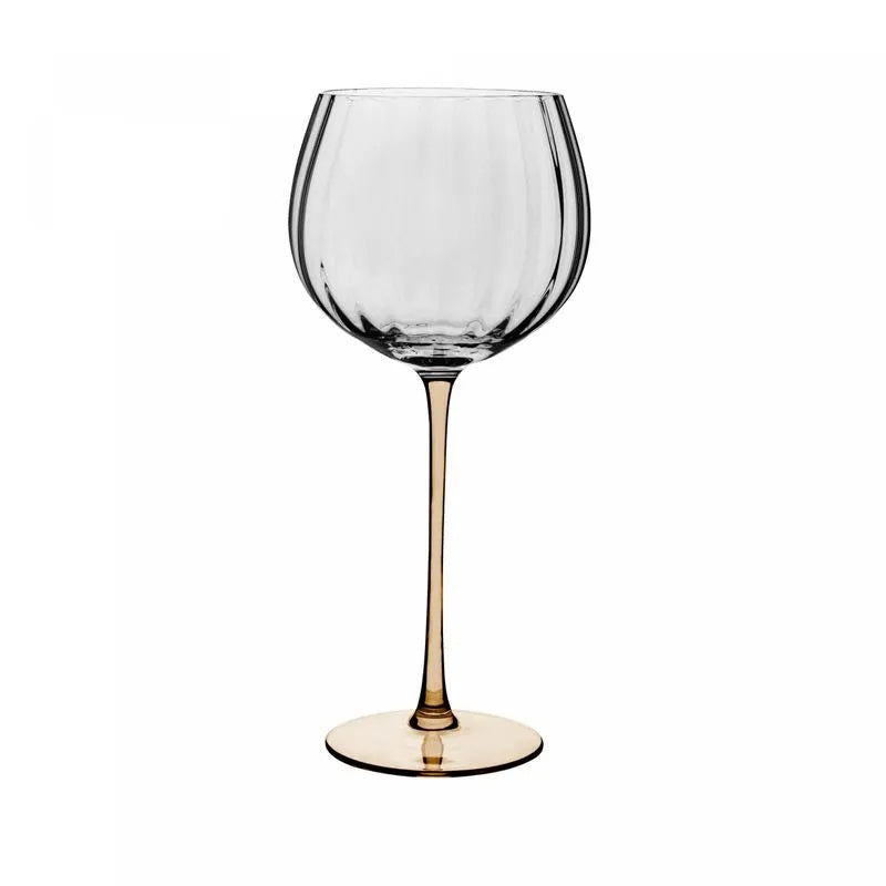 Conjunto de 2 Taças de Vinho de Vidro com Haste Âmbar Classic Wolff 620ml