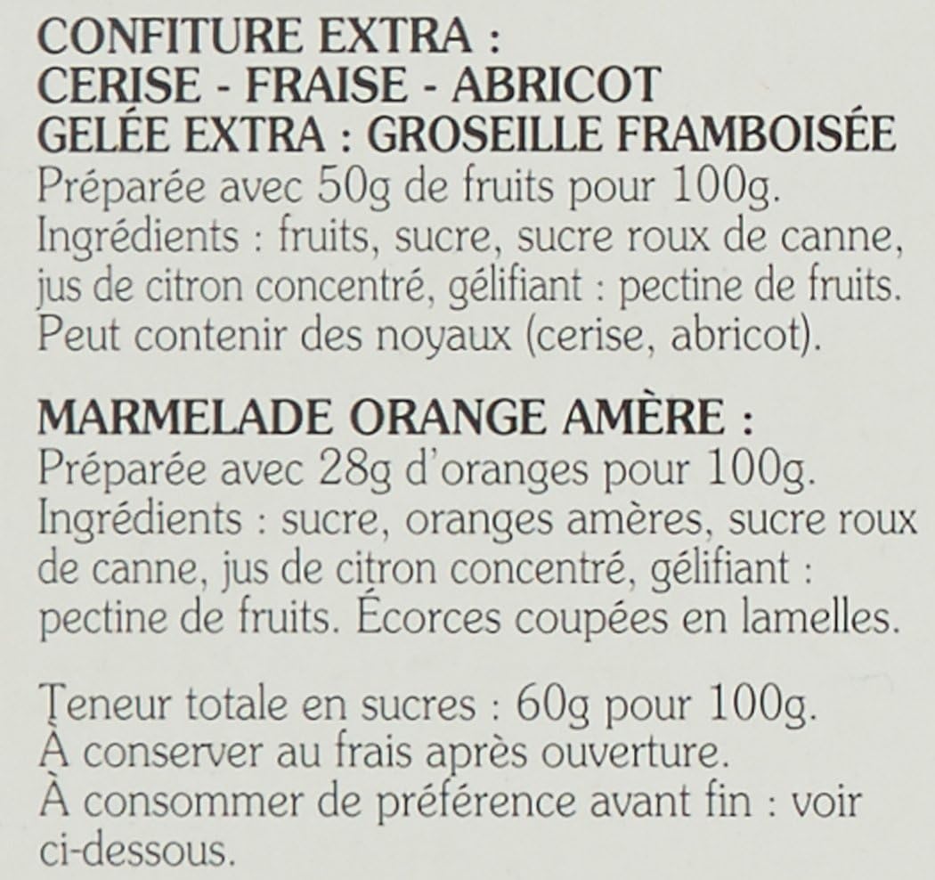 Geleia Bonne Maman Kit Presente 5 Sabores 50G Cada