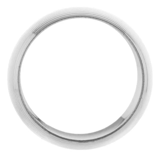 Conjunto 4 Anéis para Guardanapo de Aço Niquelado Circle Prata Lyor 4,5cm