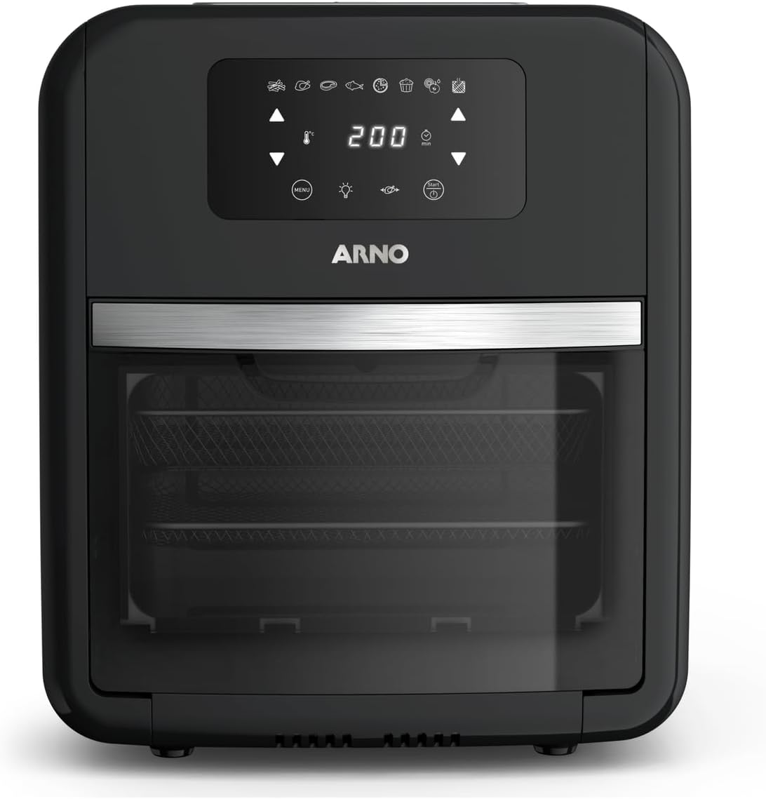 Airfry Oven e Grill Arno Expert 9 em 1 Digital 11L Preta UFE9