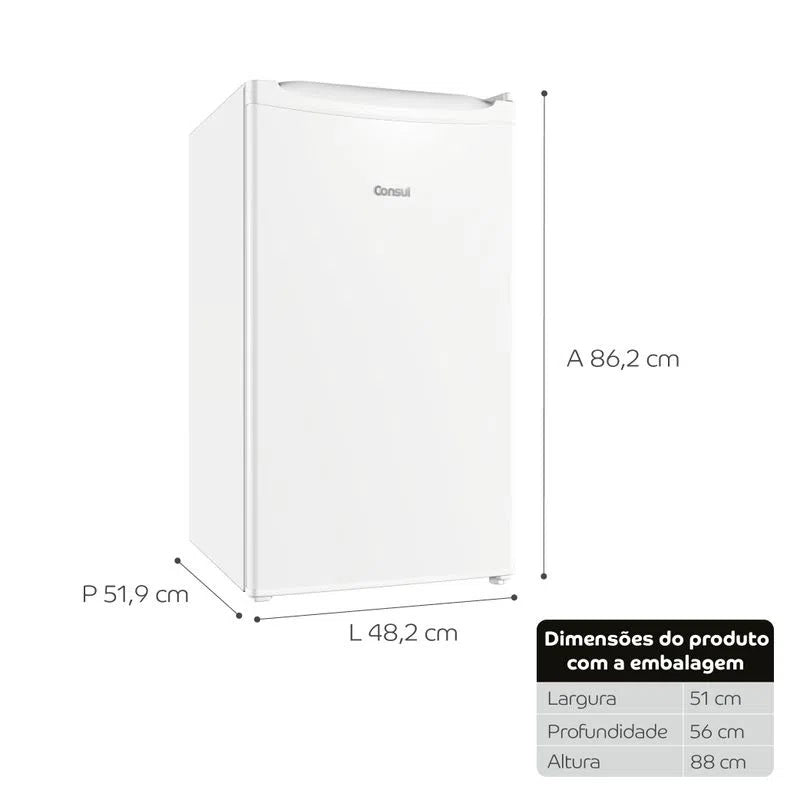 Frigobar Consul 117 litros com Gaveta Multiuso - CRC12CB