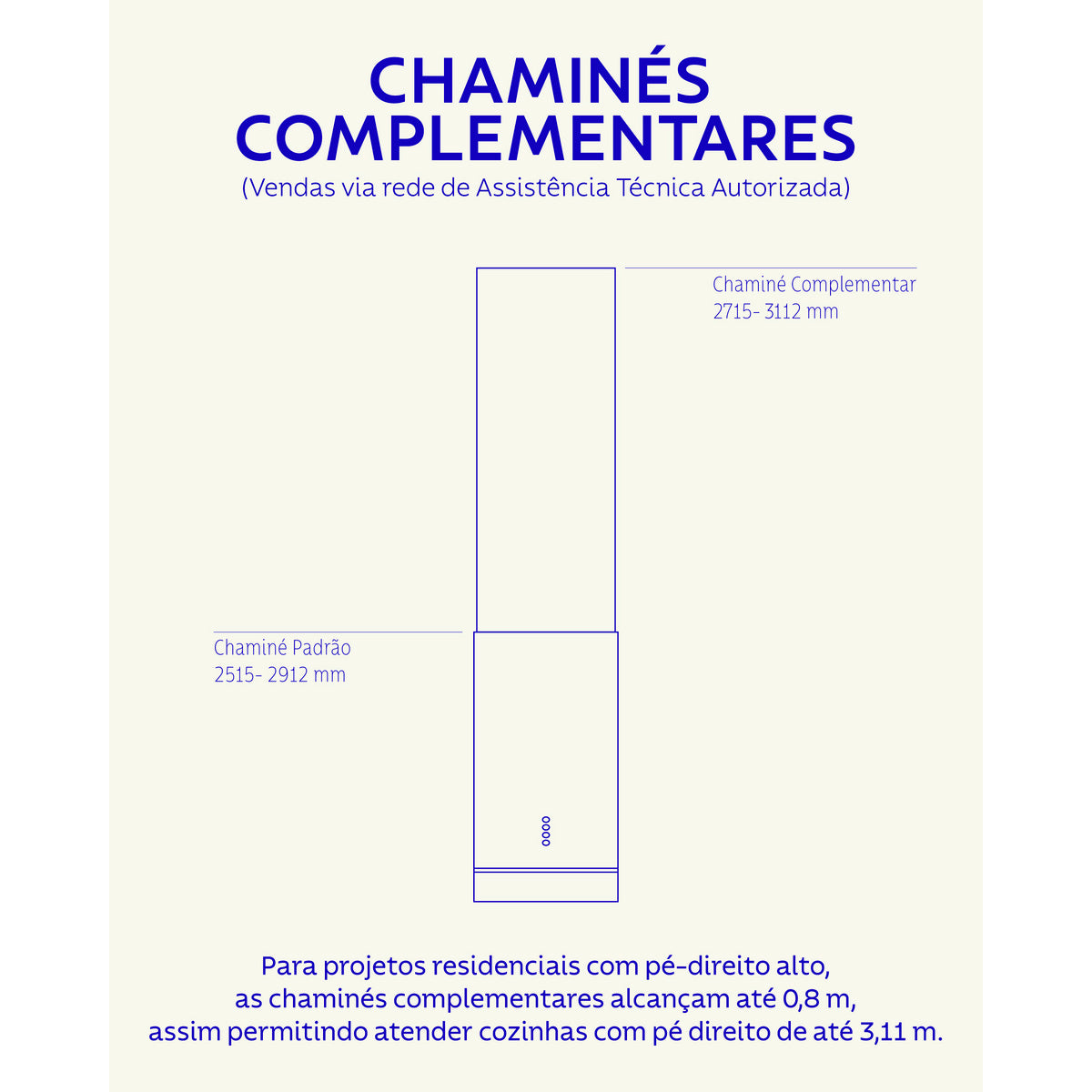 Coifa de Ilha Tramontina Tube Isla 35 em Aço Inox