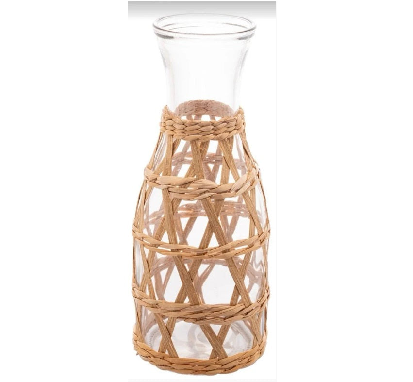 Jarra de Vidro com Sisal Braided Mimo Style 1L