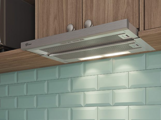 Depurador ou Exaustor de Embutir Fischer Slim 60 cm Frontal Inox