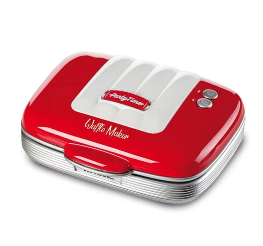 Máquina de Waffle Italiana Party Time Ariete Vermelha 700W 220V