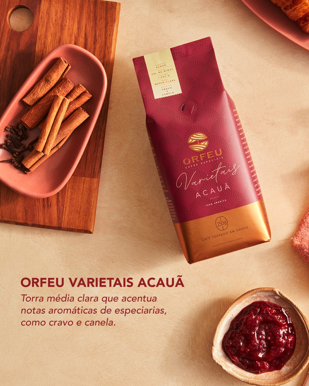 Café Orfeu em grãos Acauã 250g