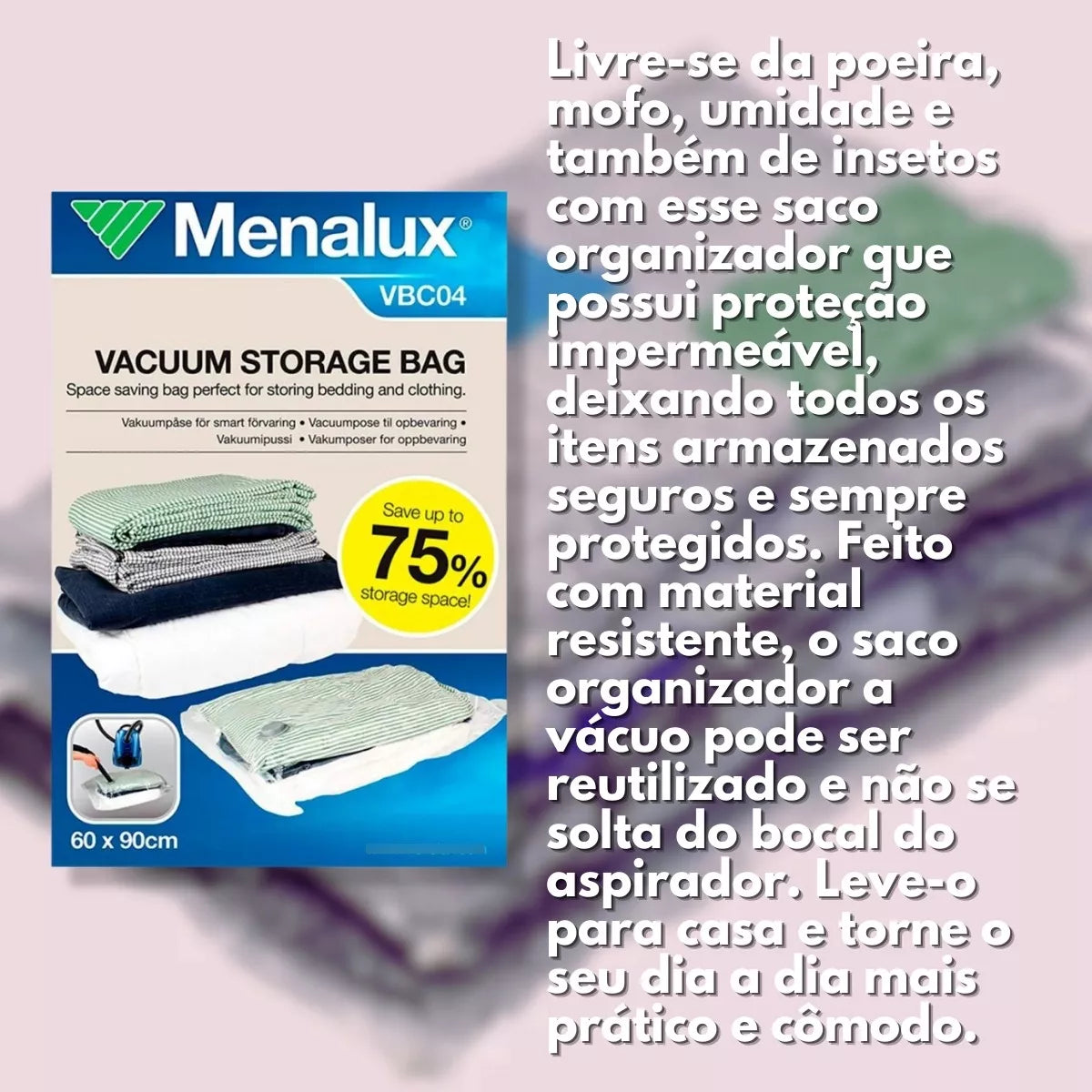 Saco a Vácuo Electrolux VBC04 60x90cm