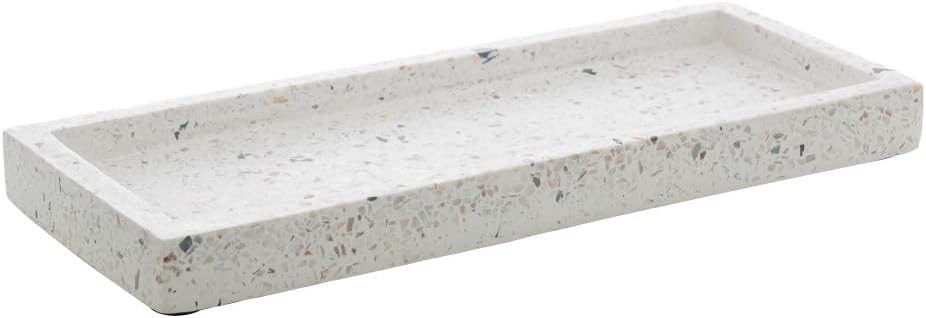 Bandeja Retangular Wolff de Mármore Terrazo 25cm x 10cm x 2cm