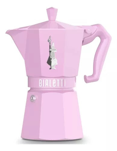 Cafeteira Bialetti Exclusive Moka 6 xícaras Rosa 270ml