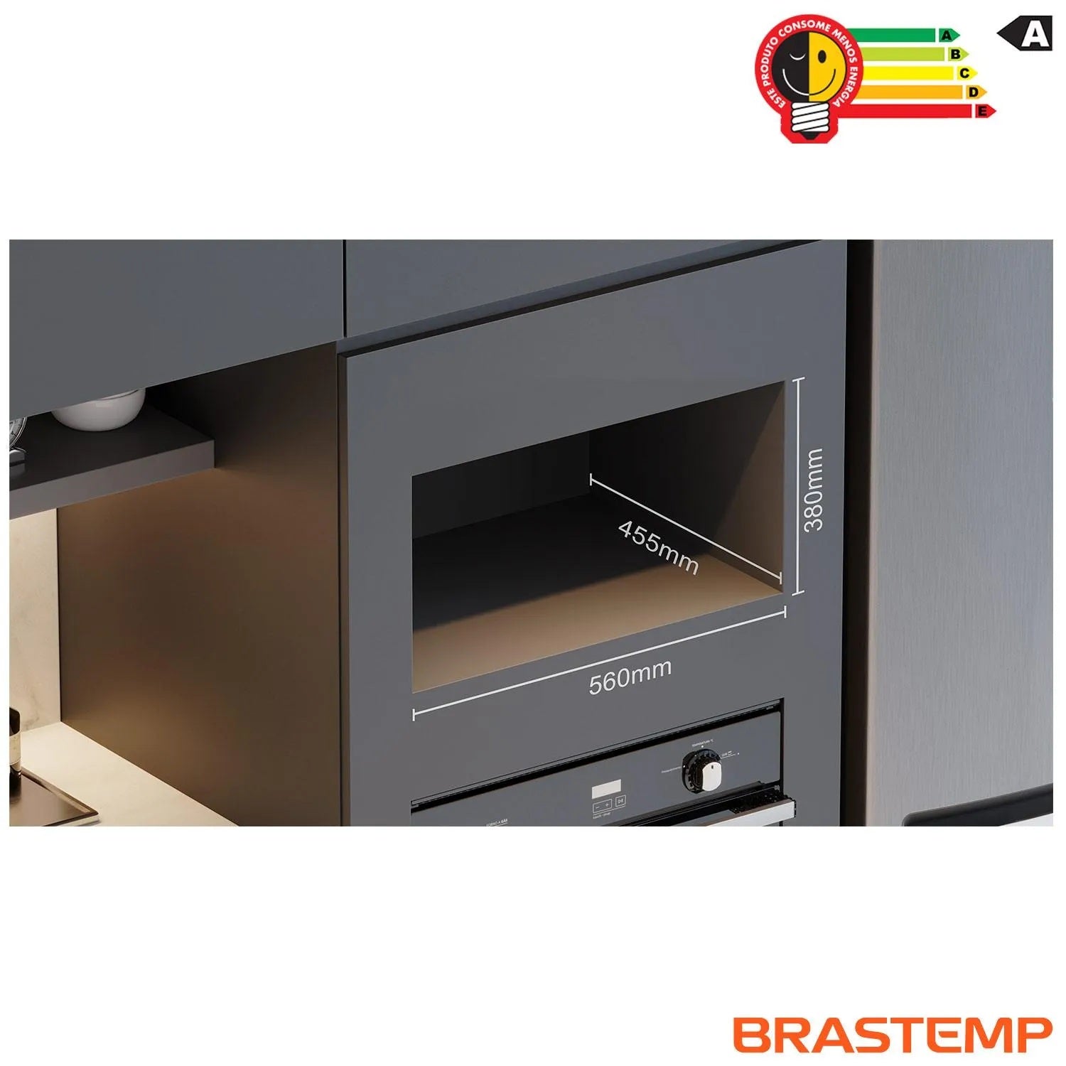 Micro-ondas de Embutir Brastemp Eclipse Collection 32L Design Sofisticado BM146AP
