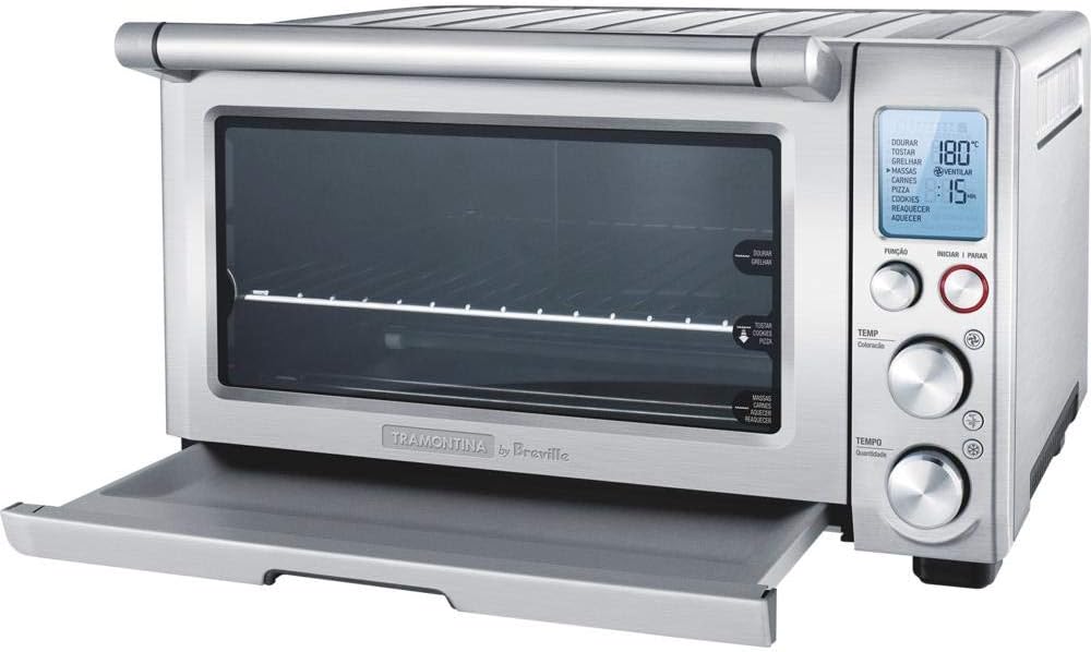 Forno Elétrico Tramontina by Breville Smart em Aço Inox 9 Funções 22 L 220 V