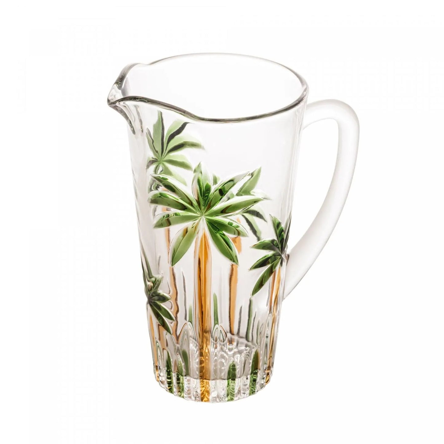 Jarra Cristal de Chumbo Wolff Palm Tree Handpaint 1,5L