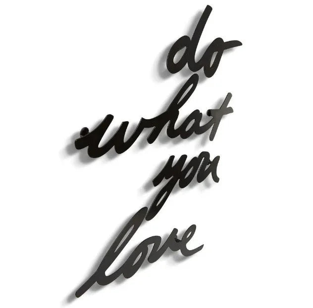 Adorno de Parede Com 8 Peças Mantra Preto Umbra