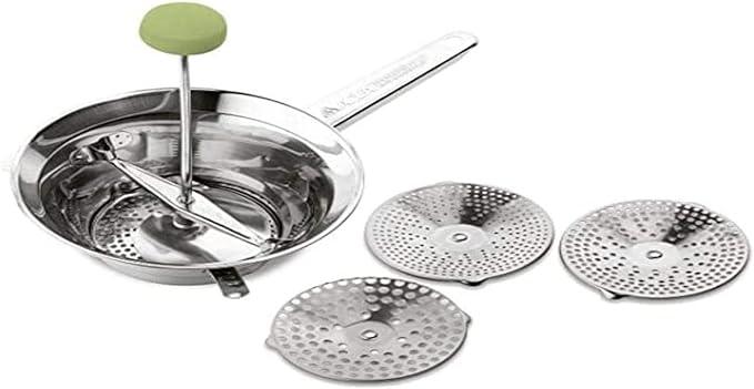 Passa Verduras Inox Vera Ghidini Com 3 Discos 20 Cm