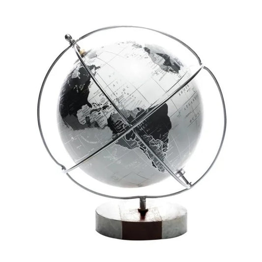 Globo Decorativo de Plástico e Madeira Wolff 24,5cm x 24,5cm x 29cm